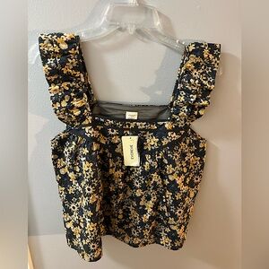 Roan & Ryan Edith Retro Floral Flutter Tank by Evereve